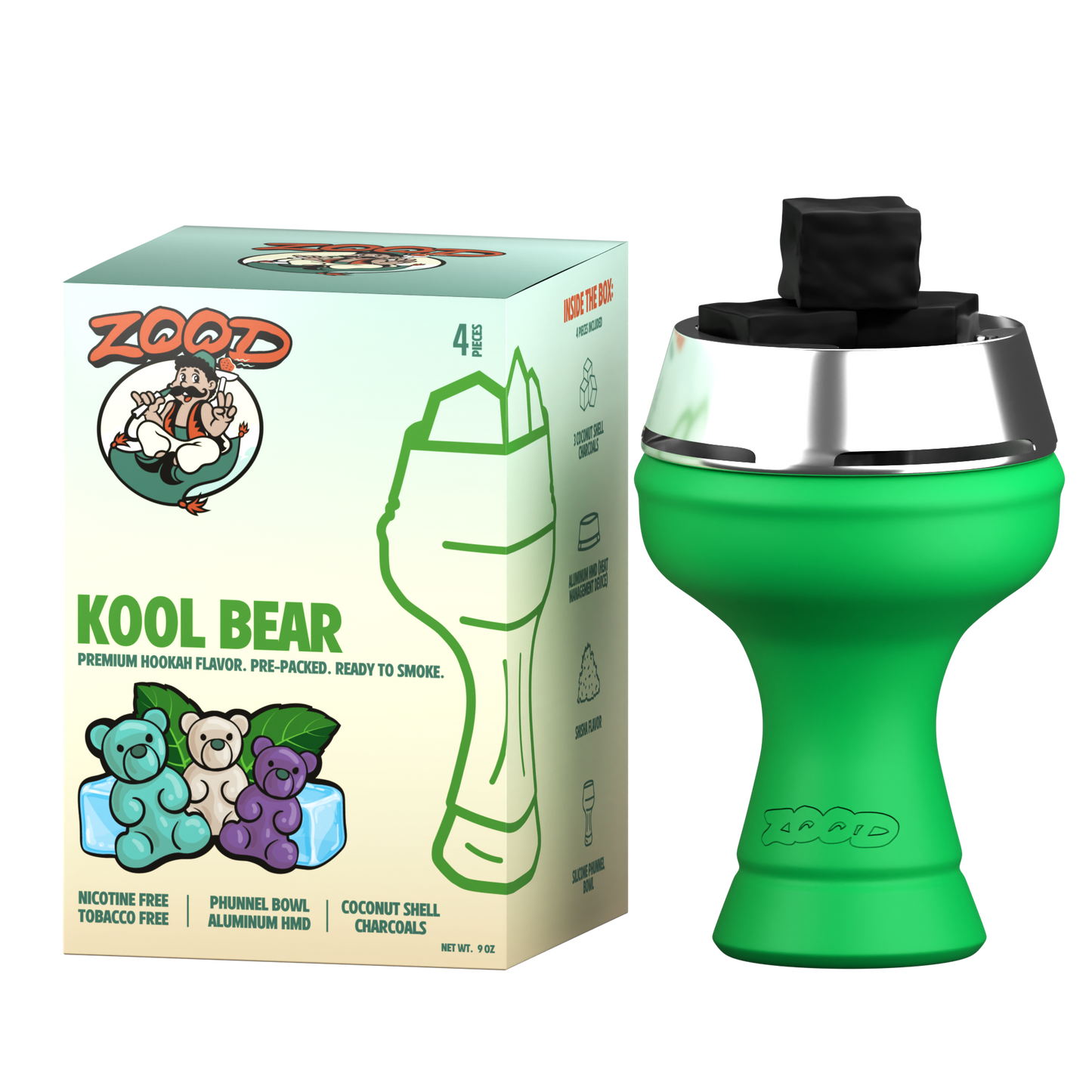 Pre-Packed Hookah Bowl - Kool Bear