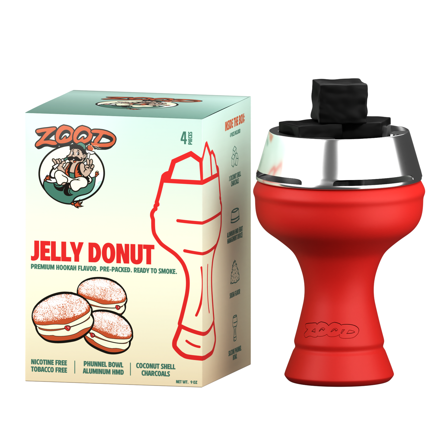 Pre-Packed Hookah Bowl - Jelly Donut